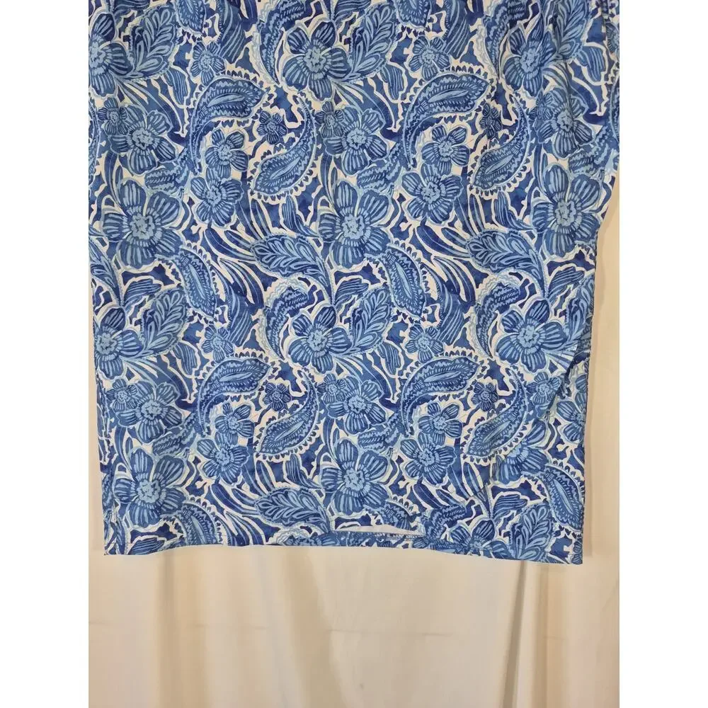 RipSkirt Hawaii Length 3 Wrap Skirt Large Happy Blues New w/Tags